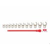Tekton 3/8 Inch Drive 6-Point Flare Nut Crowfoot Wrench Set, 12-Piece (8-19 mm) with Key WCF91220